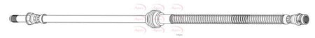 Apec HOS4459 Brake Hose - 1