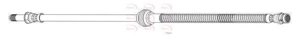 Apec HOS4459 Brake Hose - 1