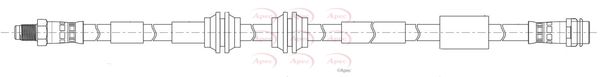 Apec HOS4460 Brake Hose - 1