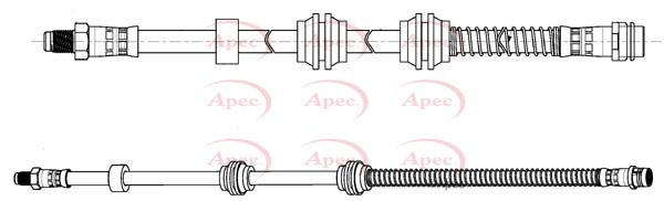 Apec HOS4461 Brake Hose - 1