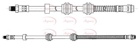 Apec HOS4461 Brake Hose - 1