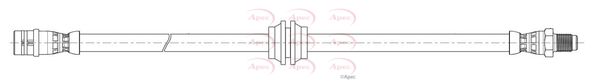 Apec HOS4466 Brake Hose - 1