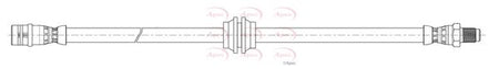 Apec HOS4466 Brake Hose - 1