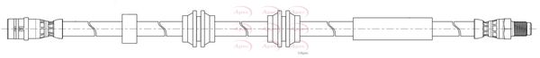 Apec HOS4468 Brake Hose - 1