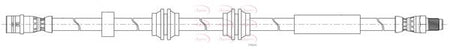 Apec HOS4468 Brake Hose - 1
