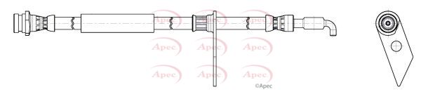 Apec HOS4470 Brake Hose - 1