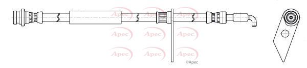 Apec HOS4471 Brake Hose - 1