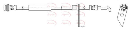 Apec HOS4472 Brake Hose - 1