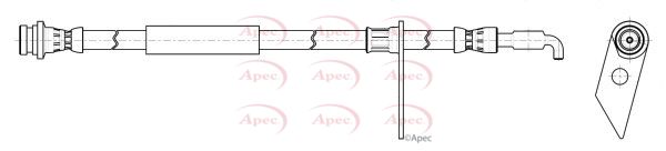 Apec HOS4472 Brake Hose - 1