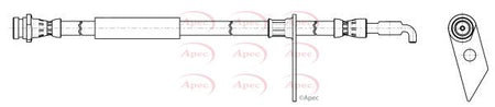 Apec HOS4473 Brake Hose - 1