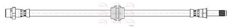 Apec HOS4475 Brake Hose - 1