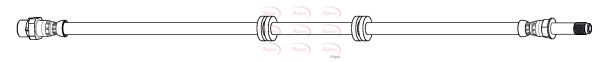 Apec HOS4480 Brake Hose - 1