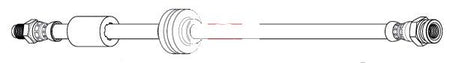 Apec HOS4481 Brake Hose - 1