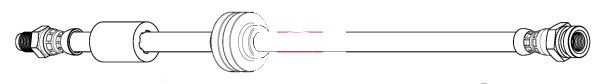 Apec HOS4481 Brake Hose - 1