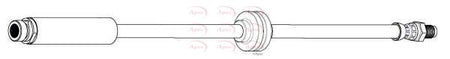 Apec HOS4482 Brake Hose - 1