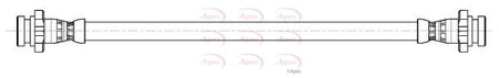 Apec HOS4483 Brake Hose - 1