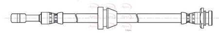 Apec HOS4484 Brake Hose - 1