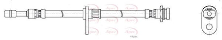Apec HOS4490 Brake Hose - 1