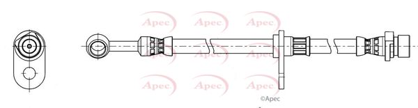 Apec HOS4491 Brake Hose - 1