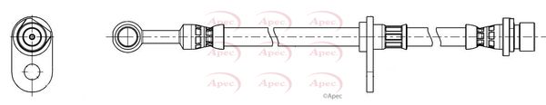 Apec HOS4492 Brake Hose - 1