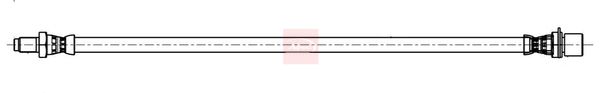 Apec HOS4493 Brake Hose - 1