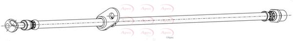 Apec HOS4500 Brake Hose - 1