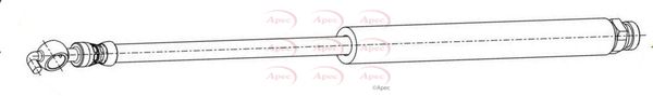 Apec HOS4502 Brake Hose - 1