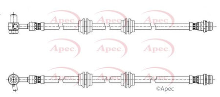 Apec HOS4504 Brake Hose - 1