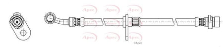 Apec HOS4510 Brake Hose - 1