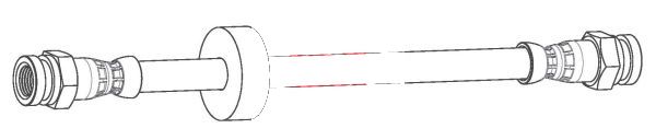 Apec HOS4514 Brake Hose - 1