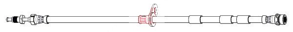 Apec HOS4515 Brake Hose - 1