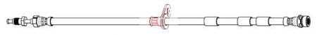 Apec HOS4515 Brake Hose - 1