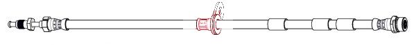 Apec HOS4516 Brake Hose - 1