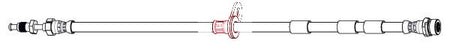 Apec HOS4516 Brake Hose - 1