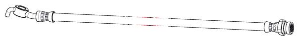 Apec HOS4527 Brake Hose - 1