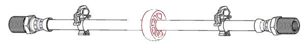 Apec HOS4528 Brake Hose - 1
