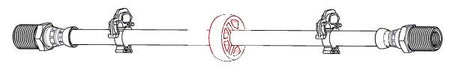 Apec HOS4528 Brake Hose - 1