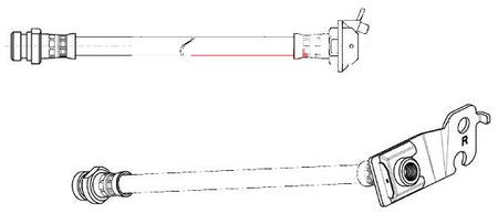 Apec HOS4530 Brake Hose - 1