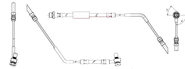 Apec HOS4532 Brake Hose - 1