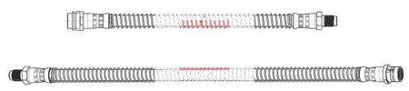 Apec HOS4536 Brake Hose - 1