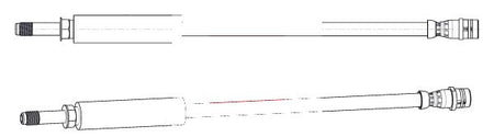 Apec HOS4537 Brake Hose - 1