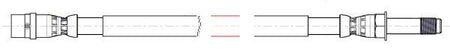 Apec HOS4538 Brake Hose - 1