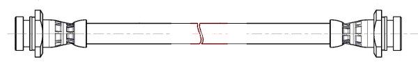 Apec HOS4548 Brake Hose - 1