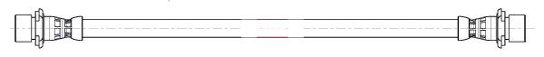 Apec HOS4554 Brake Hose - 1