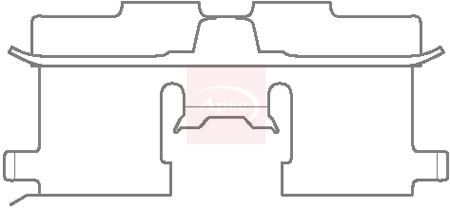 Apec KIT1125 Accessory Kit, disc brake pad - 1