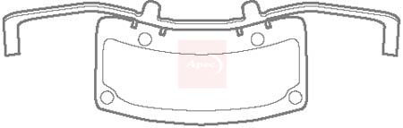 Apec KIT1129 Accessory Kit, disc brake pad - 1
