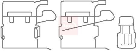 Apec KIT1136 Accessory Kit, disc brake pad - 1