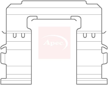 Apec KIT1141 Accessory Kit, disc brake pad - 1