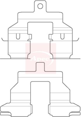 Apec KIT1146 Accessory Kit, disc brake pad - 1