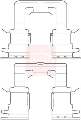 Apec KIT1149 Accessory Kit, disc brake pad - 1